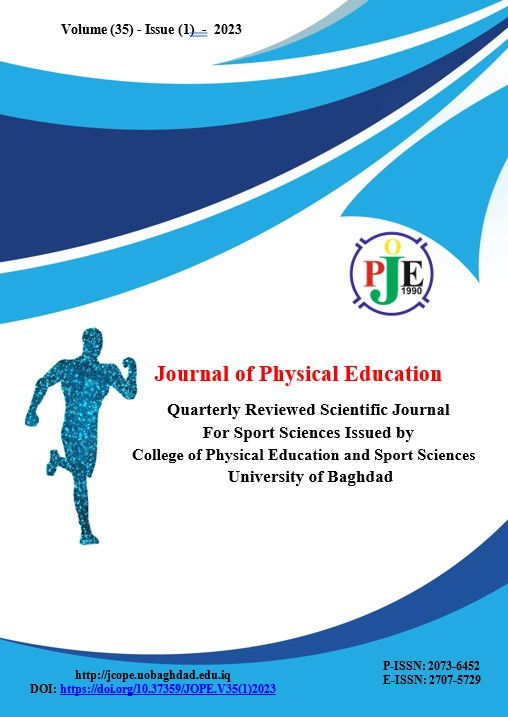 					View Vol. 35 No. 1 (2023): Journal of Physical Education
				